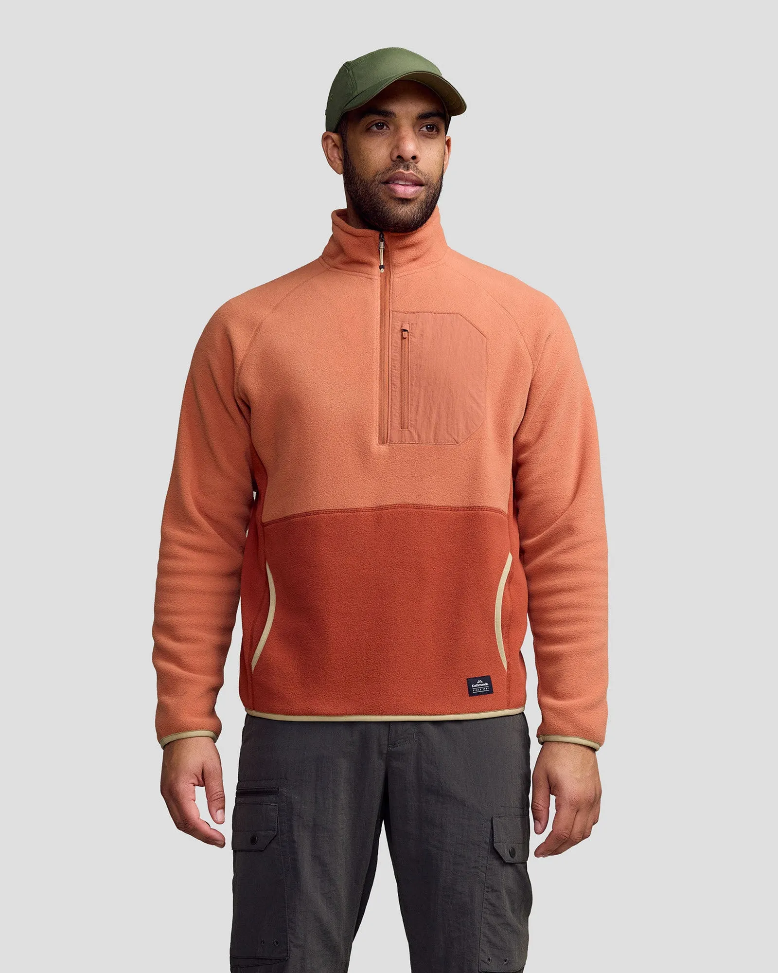 Baju Fleece Pria Kathmandu Trailhead Lightweight Copper