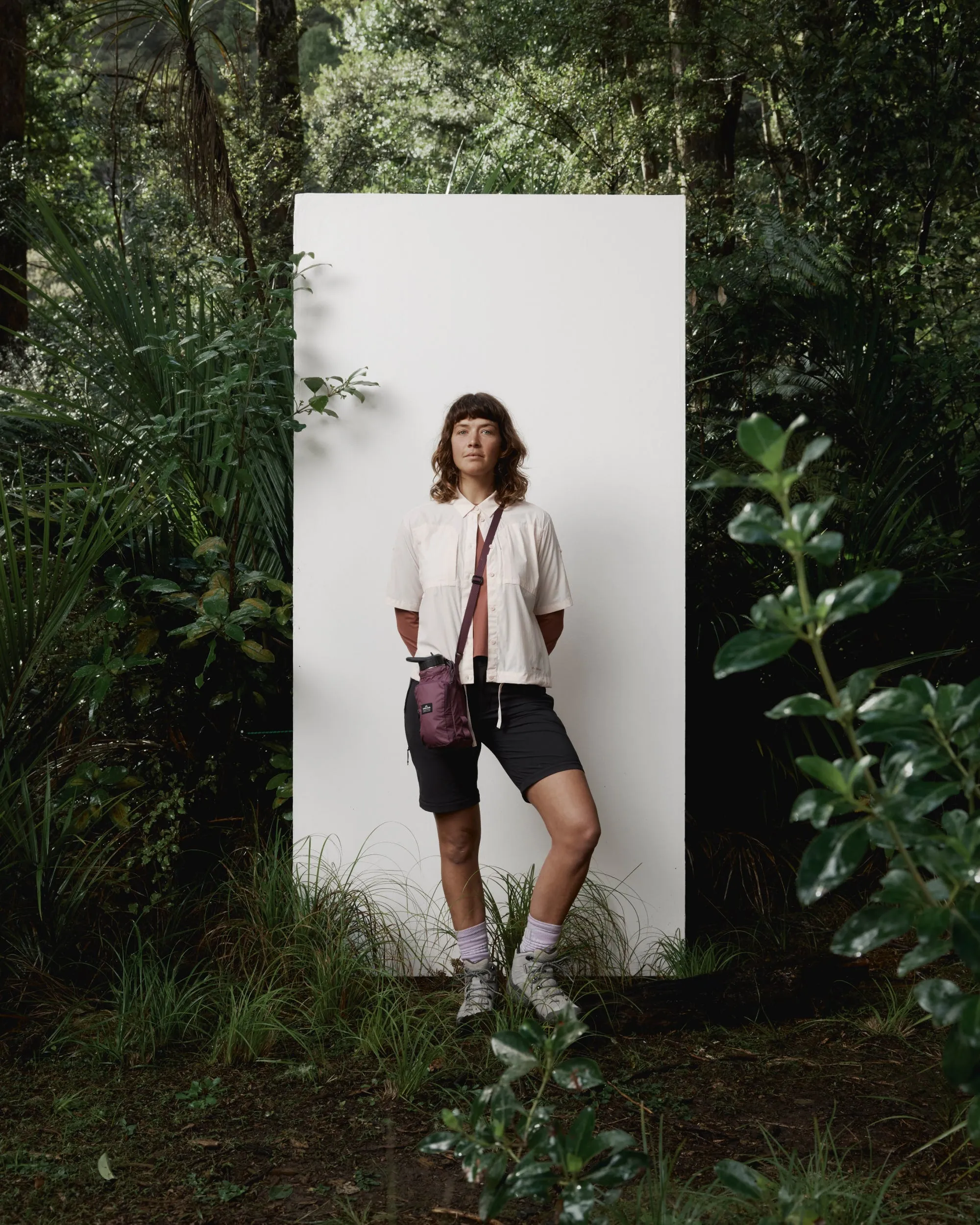 Baju Hiking Wanita Kathmandu Ridge UPF Short Sleeve Peachy