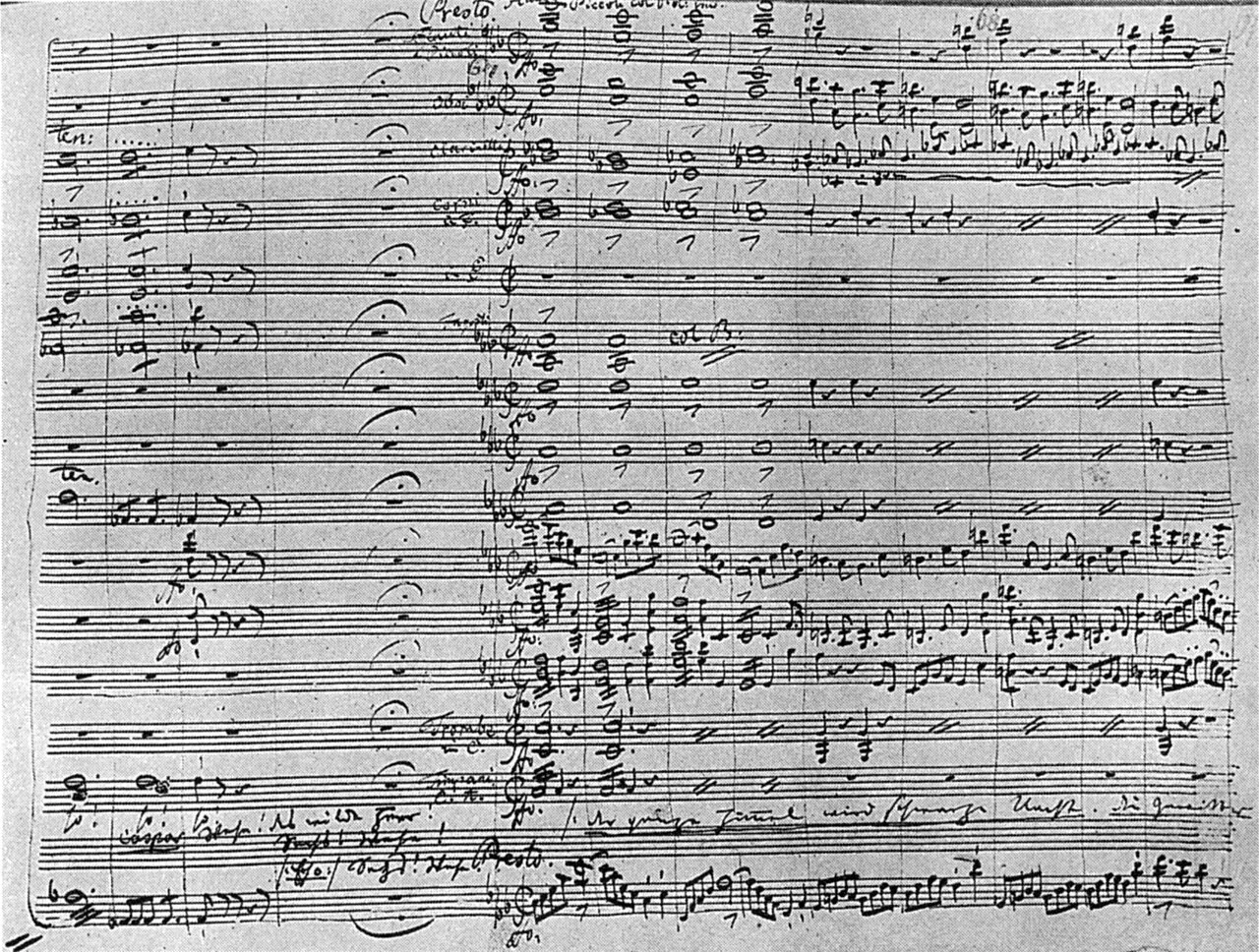 Un chef d orchestre dirigeant les musiciens lors d une representation symphonique majeure