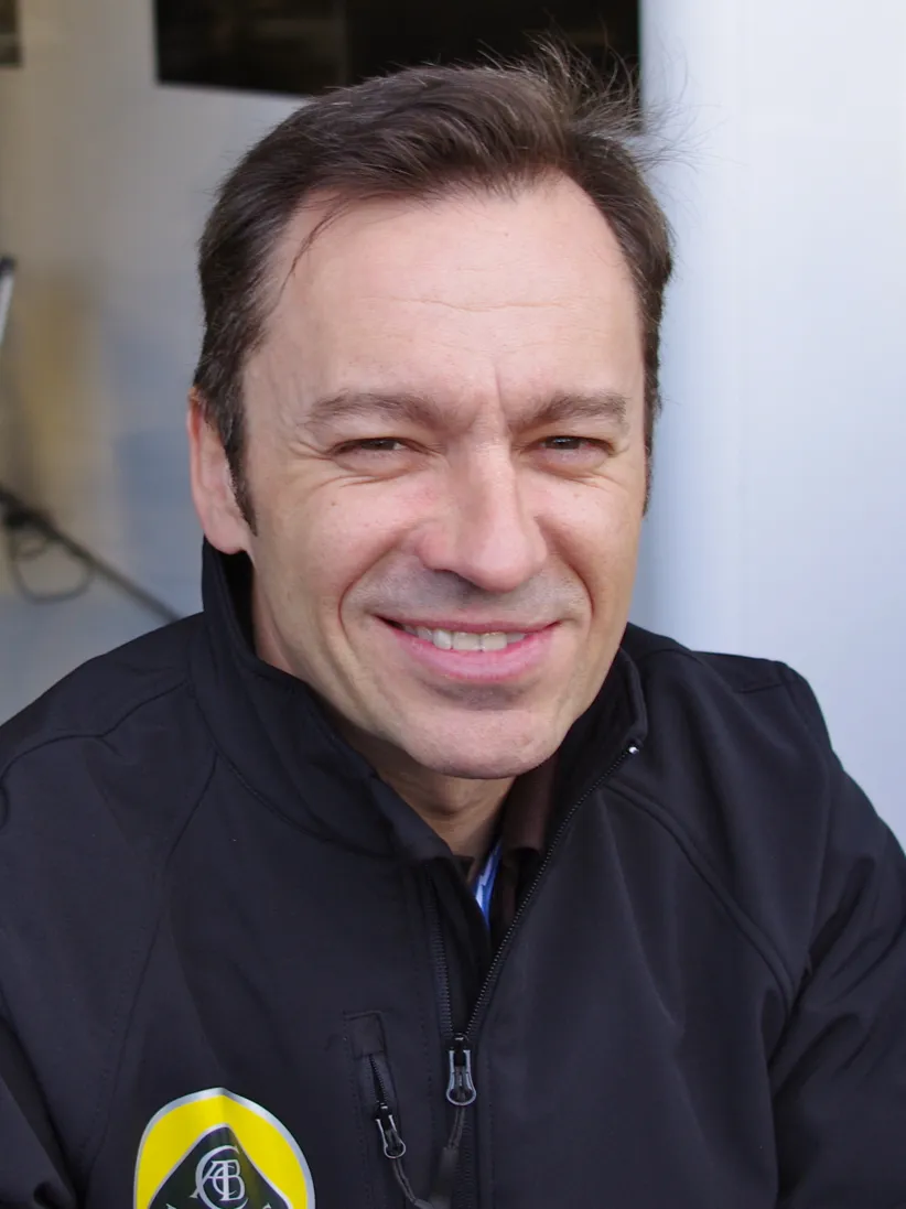 Le pilote automobile français Christophe Bouchut lors d'une compétition d'endurance