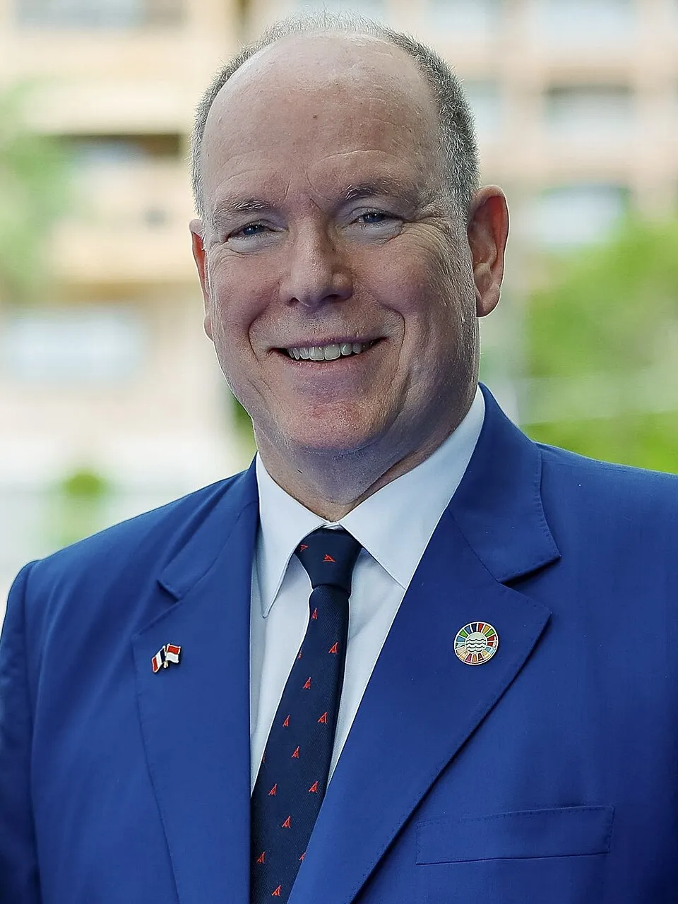 Le prince Albert II de Monaco lors d'une intervention officielle dédiée à l'environnement