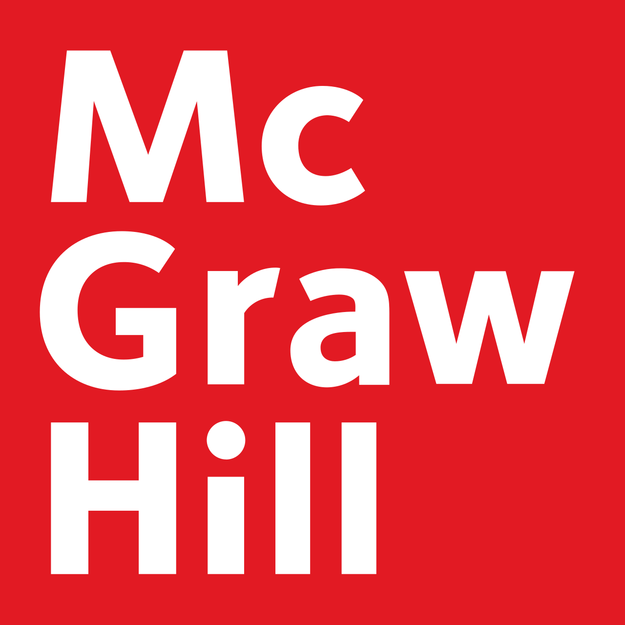 Le logo de l'entreprise américaine McGraw Hill, géant de l'édition et des technologies éducatives