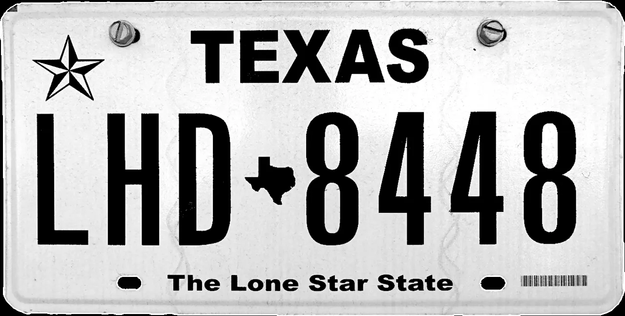 Profil des plaques d'immatriculation et de leur histoire au Texas