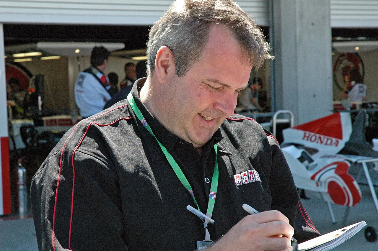 Steve Matchett, ancien mécanicien de Formule 1 devenu commentateur et expert technique de renom