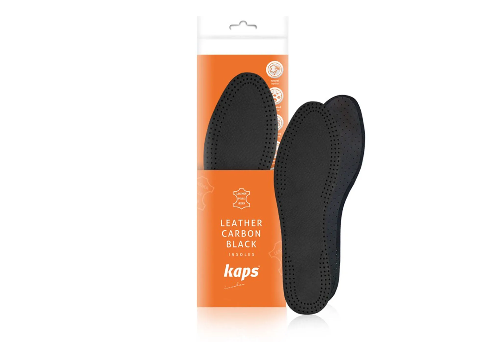 Insole Sepatu Kulit KAPS Carbon Black Premium