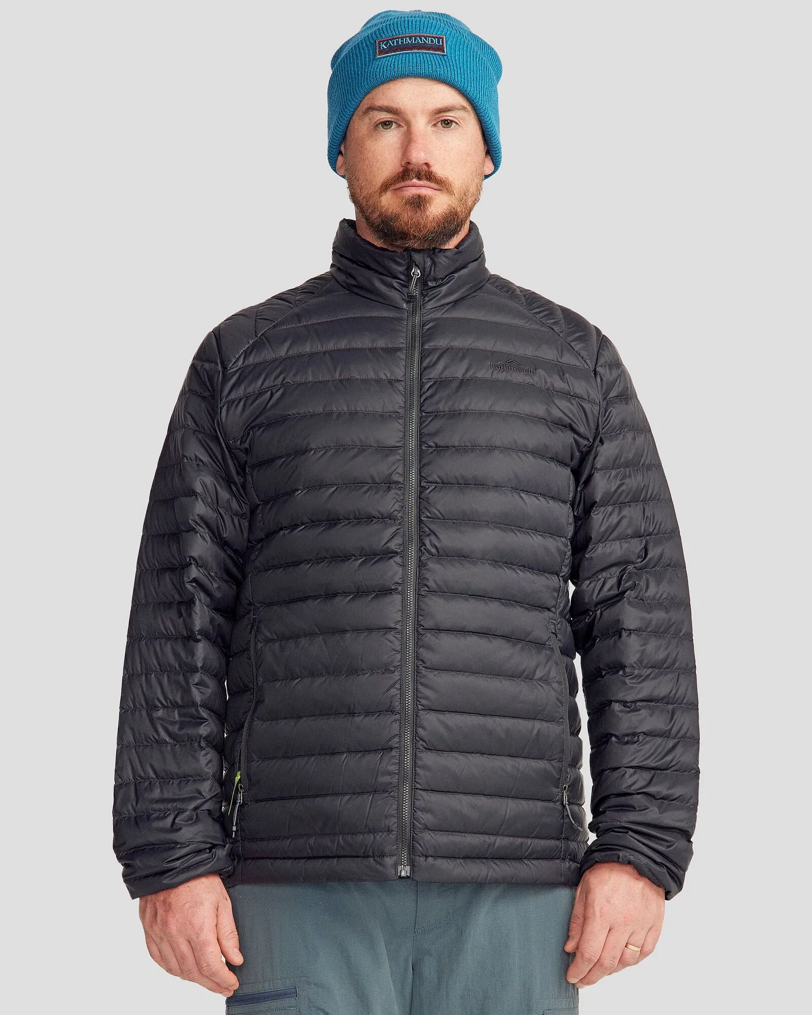 Jaket Down Pria Kathmandu Heli V4 Black Stingray