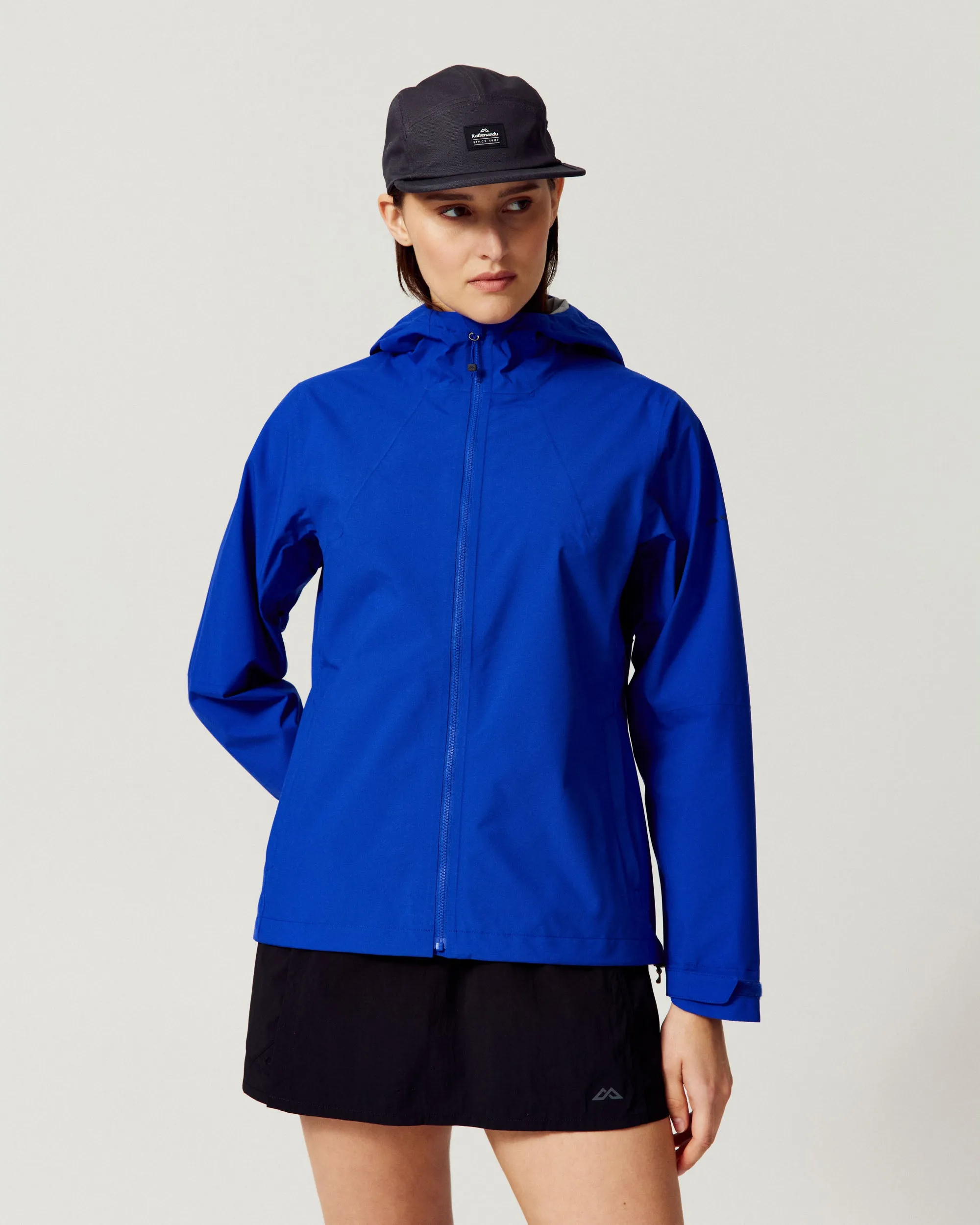 Jaket Hujan Wanita Kathmandu Trailhead Stretch Blue