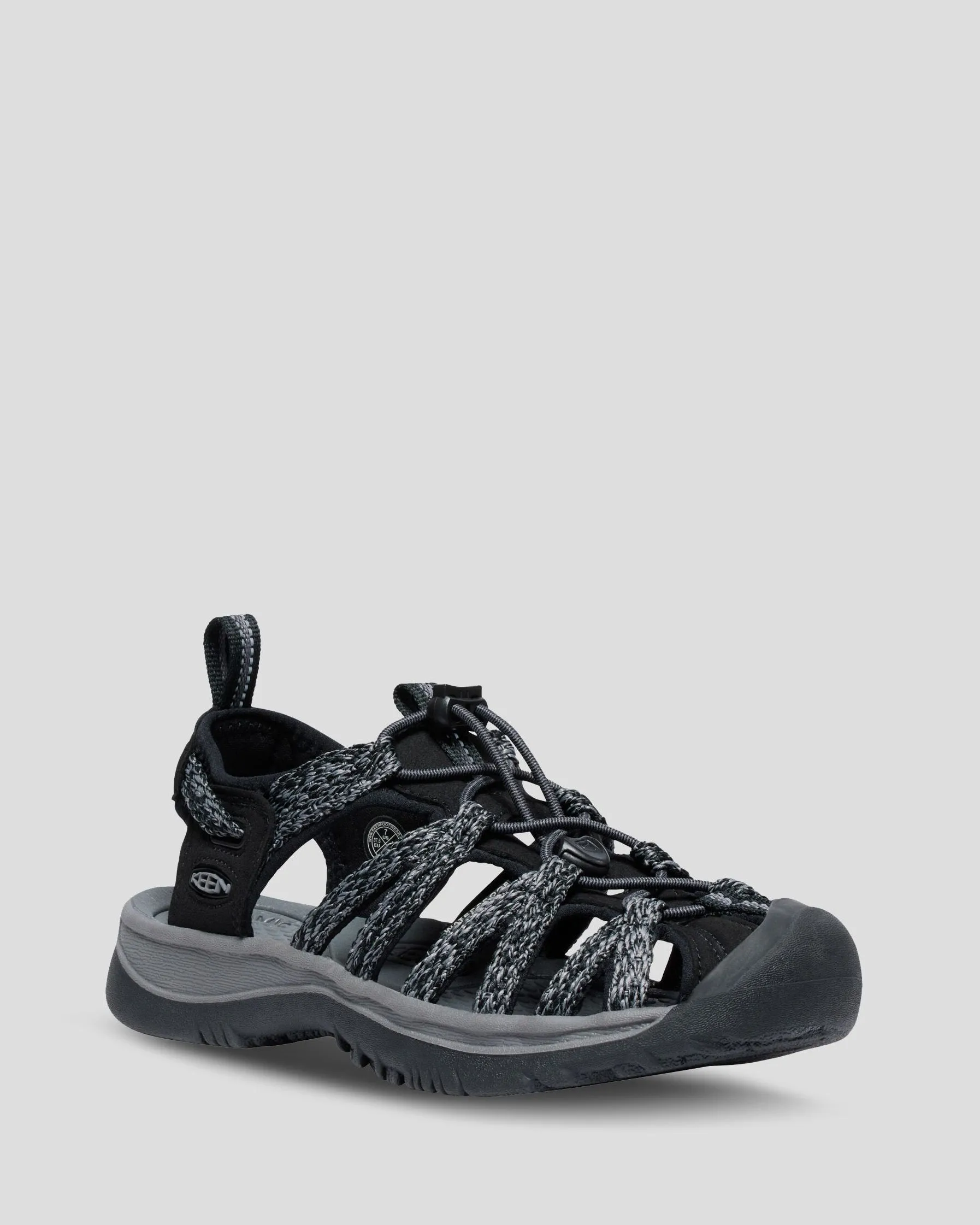 Sandal Gunung Wanita Keen Whisper Black Steel Grey