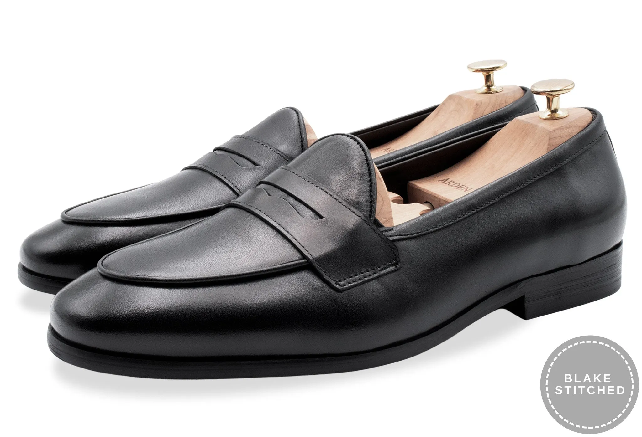 Sepatu Loafer Kulit Pria Emperado Black Belgian