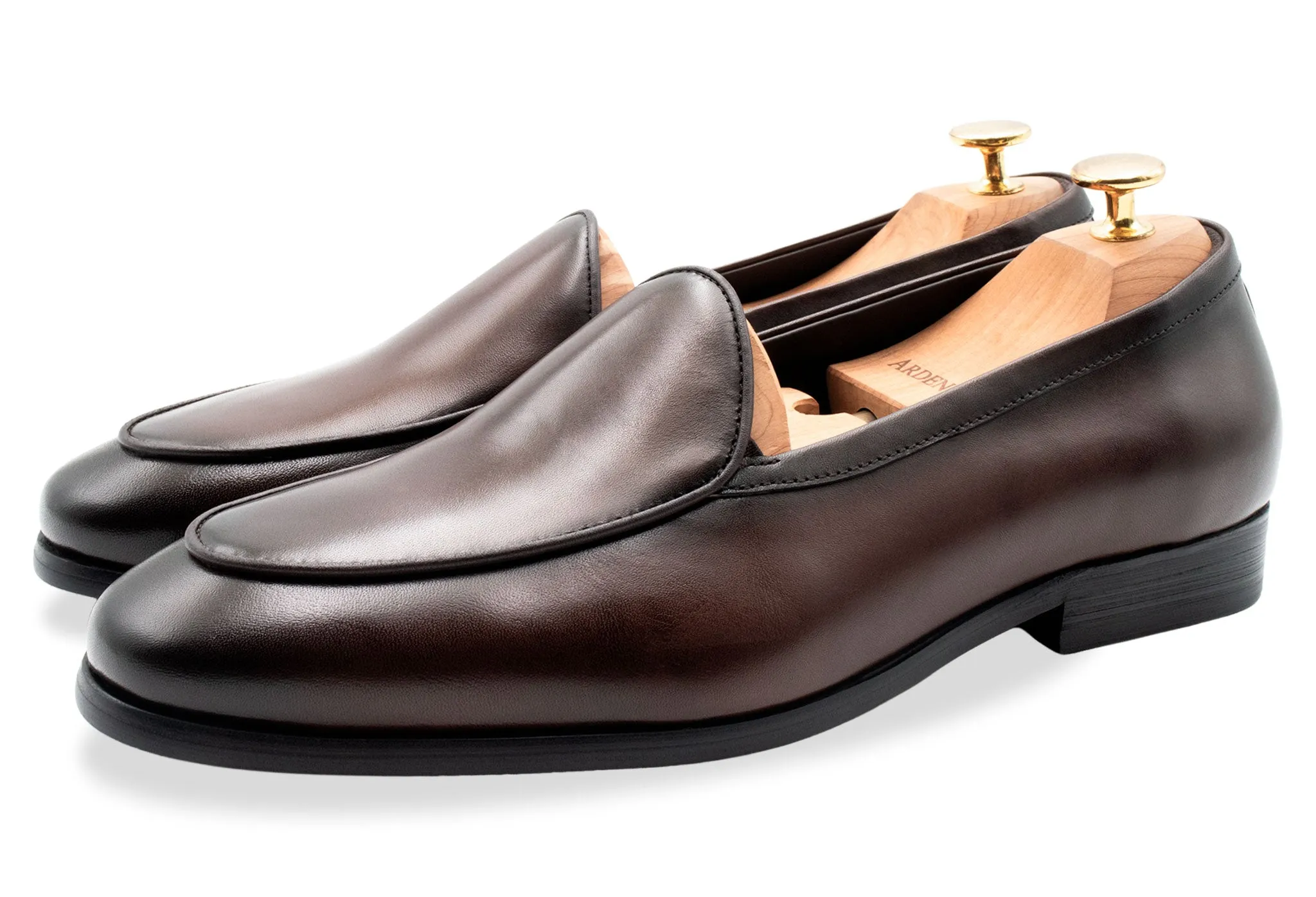 Sepatu Loafer Pria Kulit Asli Monteros Walnut Arden Teal