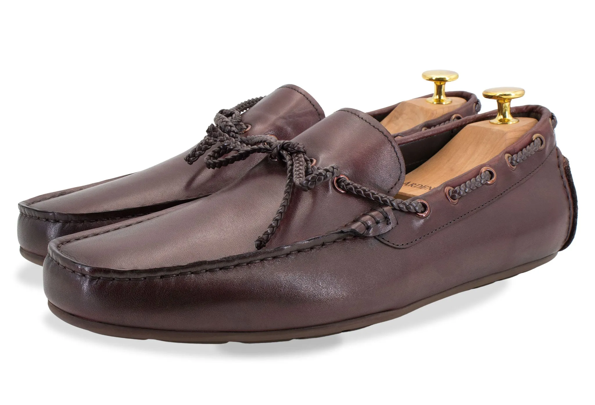 Sepatu Loafers Pria Arden Teal Esperanza Burgundy Kulit Asli