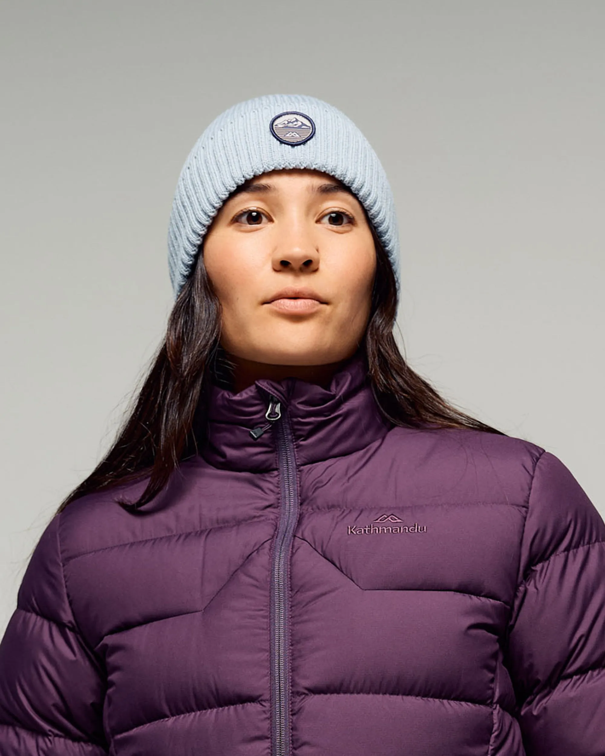 Topi Beanie Rajut Kathmandu Badge 3.0 Tech Blue